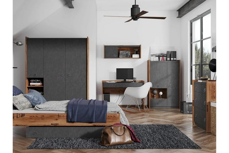 Seinähylly Rathmore 110x28 cm - Harmaa - Talo & remontointi - Keittiö & kylpyhuone - Keittiö & kodinhoitohuone - Keittiön sisustus - Keittiöhylly