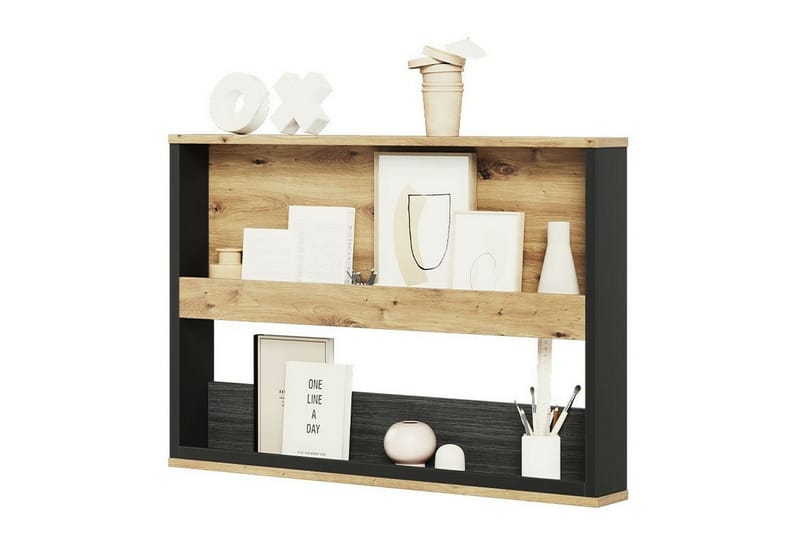 Seinähylly Rathmore 92x12 cm - Musta - Talo & remontointi - Keittiö & kylpyhuone - Keittiö & kodinhoitohuone - Keittiön sisustus - Keittiöhylly