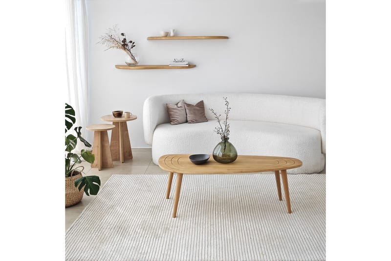 Seinähylly Wavy 100 cm, Tammi