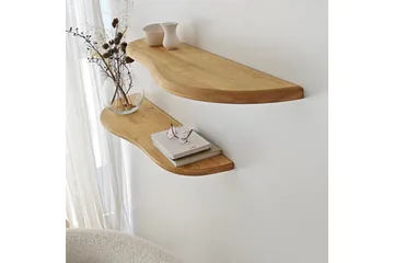 Seinähylly Wavy 100 cm - Tammi - Talo & remontointi - Keittiö & kylpyhuone - Keittiö & kodinhoitohuone - Keittiön sisustus - Keittiöhylly