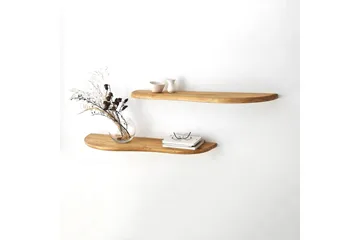 Seinähylly Wavy 100 cm - Tammi - Talo & remontointi - Keittiö & kylpyhuone - Keittiö & kodinhoitohuone - Keittiön sisustus - Keittiöhylly