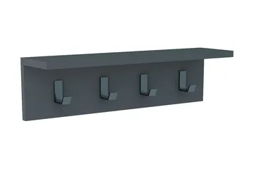 Seinähylly Portbury 15 cm - Antrasiitti - Säilytys - Vaatesäilytys - Vaatenaulakko - Vaatekoukku