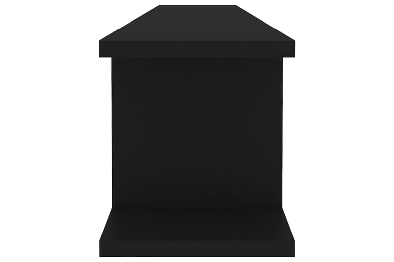 Seinähyllyt 2 kpl musta 105x18x20 cm lastulevy - Talo & remontointi - Keittiö & kylpyhuone - Keittiö & kodinhoitohuone - Keittiön sisustus - Keittiöhylly