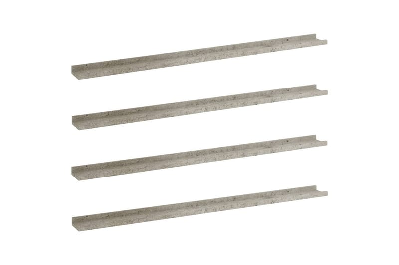 Seinähyllyt 4 kpl betoninharmaa 115x9x3 cm - Talo & remontointi - Keittiö & kylpyhuone - Keittiö & kodinhoitohuone - Keittiön sisustus - Keittiöhylly