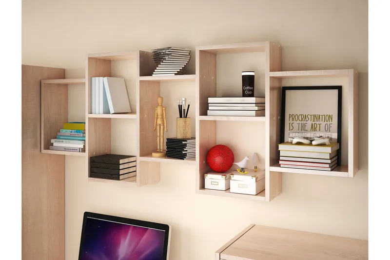 Trio Seinähylly 161x18x65 cm - Talo & remontointi - Keittiö & kylpyhuone - Keittiö & kodinhoitohuone - Keittiön sisustus - Keittiöhylly