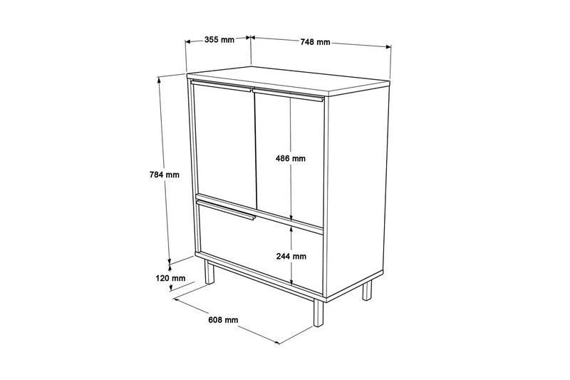 Alakaappi Liyakat - Valkoinen - Talo & remontointi - Keittiö & kylpyhuone - Keittiö & kodinhoitohuone - Keittiön sisustus - Keittiökaappi