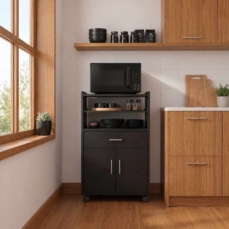 Keittiökaappi Hanah Home Vario (59 x 92 x 40 cm) Musta - Musta - Talo & remontointi - Keittiö & kylpyhuone - Keittiö & kodinhoitohuone - Keittiön sisustus - Keittiökaappi