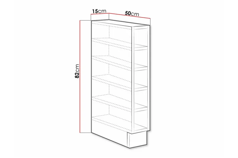 Keittiön Kaappi Templemore 15 cm - Valkoinen - Talo & remontointi - Keittiö & kylpyhuone - Keittiö & kodinhoitohuone - Keittiön sisustus - Keittiökaappi