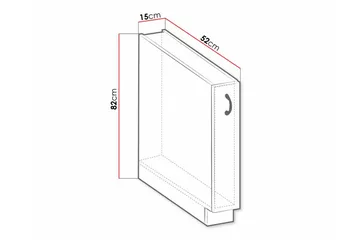 Keittiön Kaappi Templemore 15 cm - Talo & remontointi - Keittiö & kylpyhuone - Keittiö & kodinhoitohuone - Keittiön sisustus - Keittiökaappi