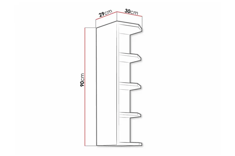 Keittiön Kaappi Templemore 30 cm - Ruskea - Talo & remontointi - Keittiö & kylpyhuone - Keittiö & kodinhoitohuone - Keittiön sisustus - Keittiökaappi