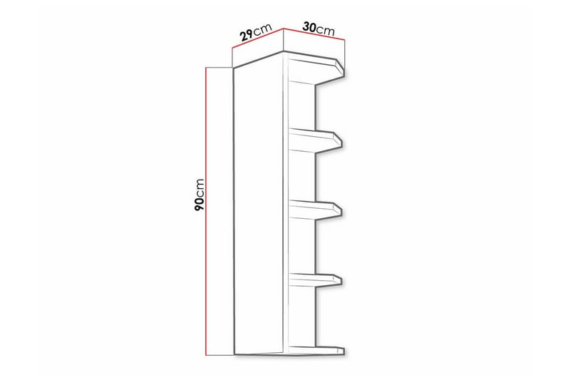 Keittiön Kaappi Templemore 30 cm - Ruskea - Talo & remontointi - Keittiö & kylpyhuone - Keittiö & kodinhoitohuone - Keittiön sisustus - Keittiökaappi