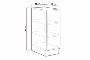 Keittiön Kaappi Templemore 30 cm - Ruskea - Talo & remontointi - Keittiö & kylpyhuone - Keittiö & kodinhoitohuone - Keittiön sisustus - Keittiökaappi