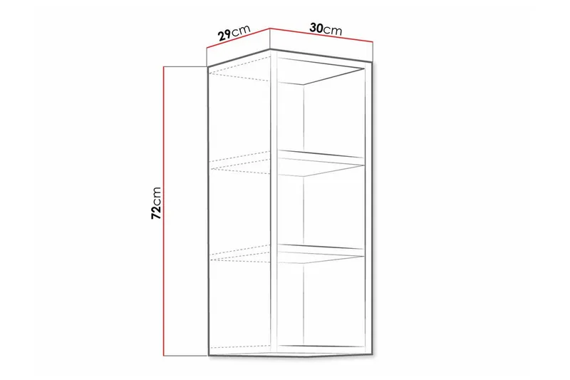 Keittiön Kaappi Templemore 30 cm - Valkoinen - Talo & remontointi - Keittiö & kylpyhuone - Keittiö & kodinhoitohuone - Keittiön sisustus - Keittiökaappi