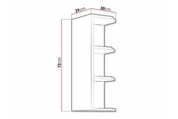 Keittiön Kaappi Templemore 30 cm - Valkoinen - Talo & remontointi - Keittiö & kylpyhuone - Keittiö & kodinhoitohuone - Keittiön sisustus - Keittiökaappi