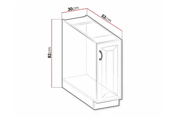 Keittiön Kaappi Templemore 30 cm - Talo & remontointi - Keittiö & kylpyhuone - Keittiö & kodinhoitohuone - Keittiön sisustus - Keittiökaappi