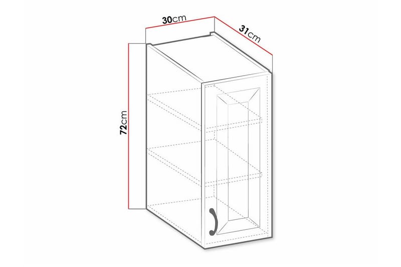 Keittiön Kaappi Templemore 30 cm - Talo & remontointi - Keittiö & kylpyhuone - Keittiö & kodinhoitohuone - Keittiön sisustus - Keittiökaappi