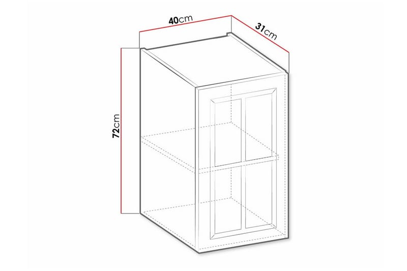 Keittiön Kaappi Templemore 40 cm - Ruskea/Puu - Talo & remontointi - Keittiö & kylpyhuone - Keittiö & kodinhoitohuone - Keittiön sisustus - Keittiökaappi