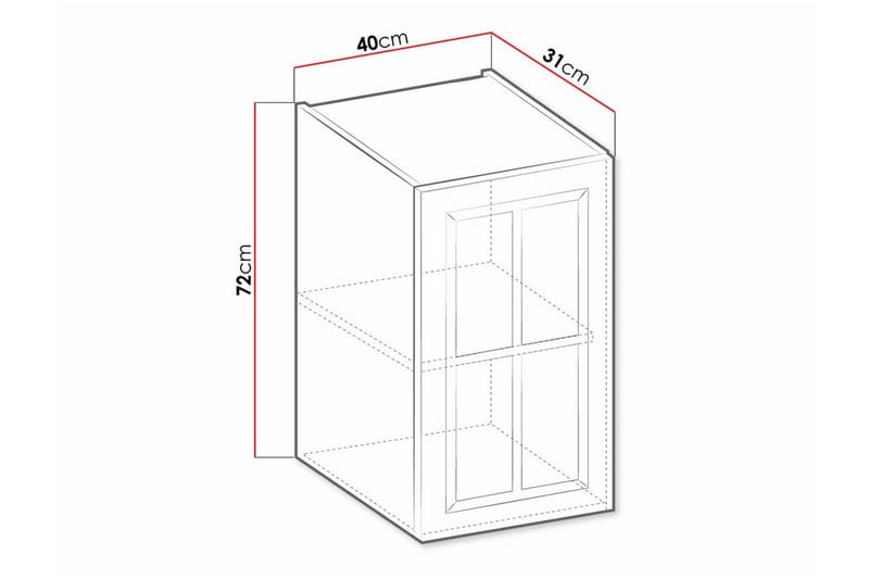 Keittiön Kaappi Templemore 40 cm - Valkoinen - Talo & remontointi - Keittiö & kylpyhuone - Keittiö & kodinhoitohuone - Keittiön sisustus - Keittiökaappi