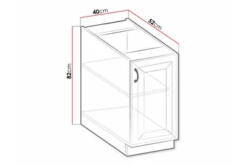 Keittiön Kaappi Templemore 40 cm - Talo & remontointi - Keittiö & kylpyhuone - Keittiö & kodinhoitohuone - Keittiön sisustus - Keittiökaappi