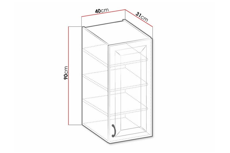 Keittiön Kaappi Templemore 40 cm - Talo & remontointi - Keittiö & kylpyhuone - Keittiö & kodinhoitohuone - Keittiön sisustus - Keittiökaappi
