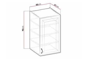 Keittiön Kaappi Templemore 50 cm - Valkoinen - Talo & remontointi - Keittiö & kylpyhuone - Keittiö & kodinhoitohuone - Keittiön sisustus - Keittiökaappi