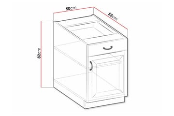 Keittiön Kaappi Templemore 50 cm - Talo & remontointi - Keittiö & kylpyhuone - Keittiö & kodinhoitohuone - Keittiön sisustus - Keittiökaappi