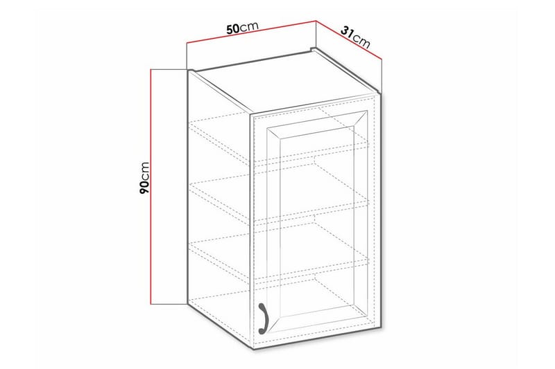 Keittiön Kaappi Templemore 50 cm - Talo & remontointi - Keittiö & kylpyhuone - Keittiö & kodinhoitohuone - Keittiön sisustus - Keittiökaappi