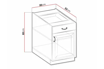Keittiön Kaappi Templemore 50 cm - Talo & remontointi - Keittiö & kylpyhuone - Keittiö & kodinhoitohuone - Keittiön sisustus - Keittiökaappi
