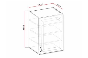 Keittiön Kaappi Templemore 60 cm - Valkoinen - Talo & remontointi - Keittiö & kylpyhuone - Keittiö & kodinhoitohuone - Keittiön sisustus - Keittiökaappi