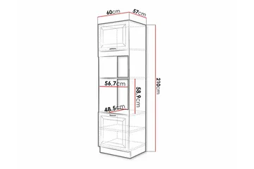 Keittiön Kaappi Templemore 60 cm - Talo & remontointi - Keittiö & kylpyhuone - Keittiö & kodinhoitohuone - Keittiön sisustus - Keittiökaappi