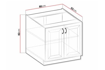 Keittiön Kaappi Templemore 80 cm - Talo & remontointi - Keittiö & kylpyhuone - Keittiö & kodinhoitohuone - Keittiön sisustus - Keittiökaappi
