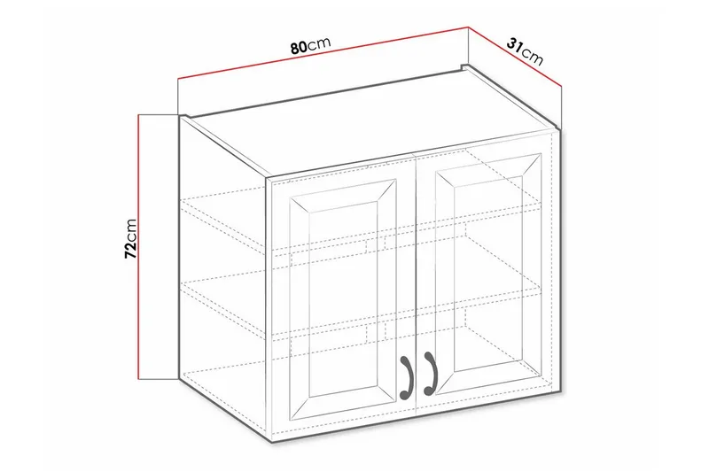 Keittiön Kaappi Templemore 80 cm - Talo & remontointi - Keittiö & kylpyhuone - Keittiö & kodinhoitohuone - Keittiön sisustus - Keittiökaappi
