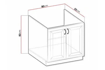 Keittiön Kaappi Templemore 80 cm - Talo & remontointi - Keittiö & kylpyhuone - Keittiö & kodinhoitohuone - Keittiön sisustus - Keittiökaappi