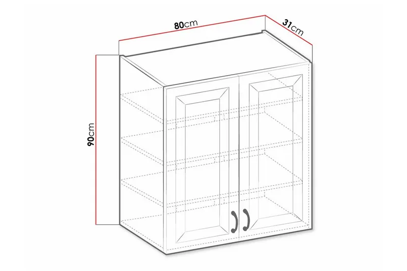 Keittiön Kaappi Templemore 80 cm - Talo & remontointi - Keittiö & kylpyhuone - Keittiö & kodinhoitohuone - Keittiön sisustus - Keittiökaappi