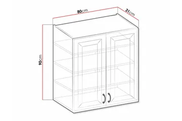 Keittiön Kaappi Templemore 80 cm - Talo & remontointi - Keittiö & kylpyhuone - Keittiö & kodinhoitohuone - Keittiön sisustus - Keittiökaappi