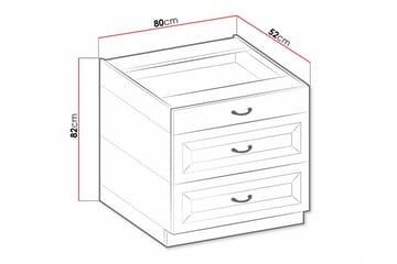 Keittiön Kaappi Templemore 80 cm - Talo & remontointi - Keittiö & kylpyhuone - Keittiö & kodinhoitohuone - Keittiön sisustus - Keittiökaappi