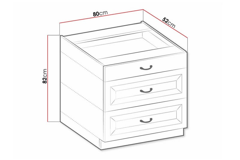 Keittiön Kaappi Templemore 80 cm - Talo & remontointi - Keittiö & kylpyhuone - Keittiö & kodinhoitohuone - Keittiön sisustus - Keittiökaappi