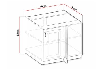 Keittiön Kaappi Templemore 90 cm - Valkoinen - Talo & remontointi - Keittiö & kylpyhuone - Keittiö & kodinhoitohuone - Keittiön sisustus - Keittiökaappi