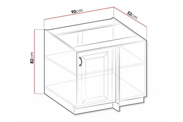Keittiön Kaappi Templemore 90 cm - Talo & remontointi - Keittiö & kylpyhuone - Keittiö & kodinhoitohuone - Keittiön sisustus - Keittiökaappi