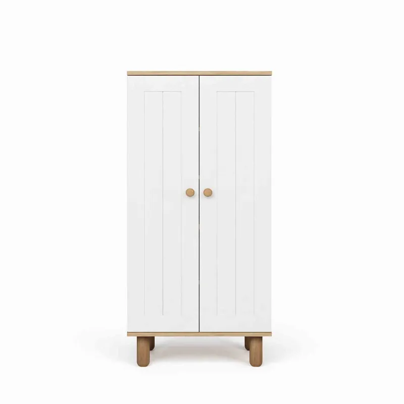 Monitoimikaappi Hanah Home Ayka (60 x 129 x 37 cm) Valkoinen pähkinä, Valkoinen ja pähkinä