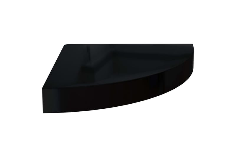 Kelluvat kulmahyllyt 4 kpl korkeakiilto musta 25x25x3,8 cm - Musta - Talo & remontointi - Keittiö & kylpyhuone - Keittiö & kodinhoitohuone - Keittiön sisustus - Keittiöhylly