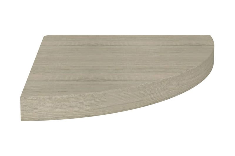 Kelluvat kulmahyllyt 4 kpl tammi 35x35x3,8 cm MDF - Ruskea - Kulmahylly - Keittiöhylly - Hylly