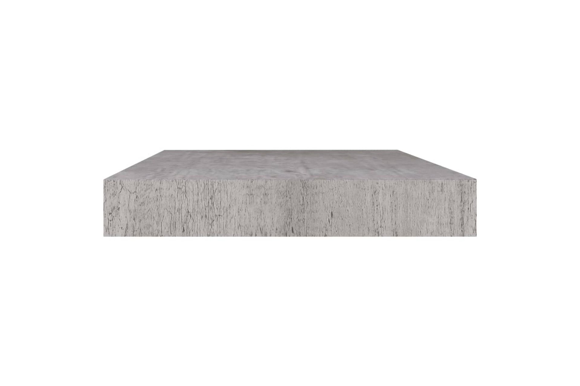 Kelluvat seinähyllyt 2 kpl betoninharmaa 50x23x3,8 cm MDF - Harmaa - Talo & remontointi - Keittiö & kylpyhuone - Keittiö & kodinhoitohuone - Keittiön sisustus - Keittiöhylly