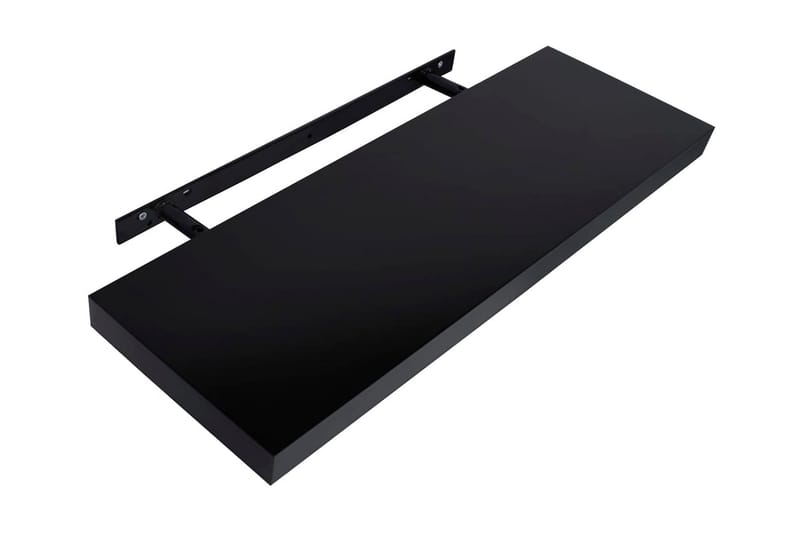 Kelluvat seinähyllyt 2 kpl musta 80x20x3,8 cm - Talo & remontointi - Keittiö & kylpyhuone - Keittiö & kodinhoitohuone - Keittiön sisustus - Keittiöhylly