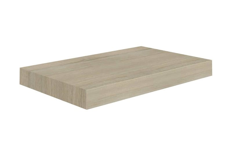 Kelluvat seinähyllyt 2 kpl tammi 40x23x3,8 cm MDF - Ruskea - Seinähylly - Keittiöhylly - Hylly