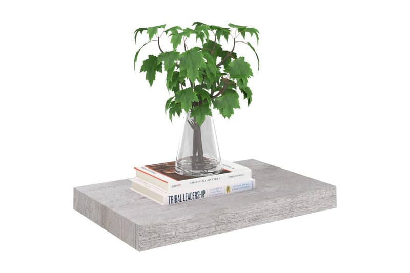 Kelluvat seinähyllyt 4 kpl betoninharmaa 40x23x3,8 cm MDF - Harmaa - Talo & remontointi - Keittiö & kylpyhuone - Keittiö & kodinhoitohuone - Keittiön sisustus - Keittiöhylly