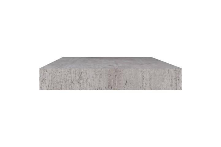 Kelluvat seinähyllyt 4 kpl betoninharmaa 40x23x3,8 cm MDF - Harmaa - Seinähylly - Keittiöhylly - Hylly