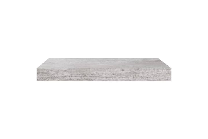Kelluvat seinähyllyt 4 kpl betoninharmaa 40x23x3,8 cm MDF - Harmaa - Seinähylly - Keittiöhylly - Hylly