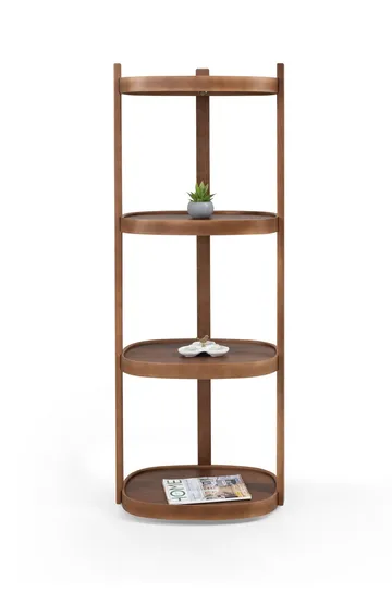 Kirjahylly Wallxpert Polo Dikdortgen (55 x 150 x 38 cm) Pähkinä - pähkinä - Talo & remontointi - Keittiö & kylpyhuone - Keittiö & kodinhoitohuone - Keittiön sisustus - Keittiöhylly