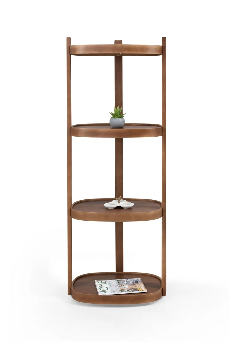 Kirjahylly Wallxpert Polo Dikdortgen (55 x 150 x 38 cm) Pähkinä, pähkinä